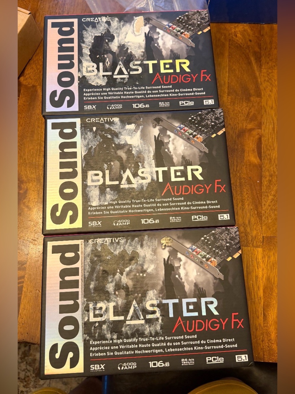 Creative Sound Blaster Audigy Fx PCIe Sound Card PC NWT